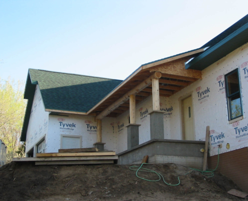 Front work on Siding